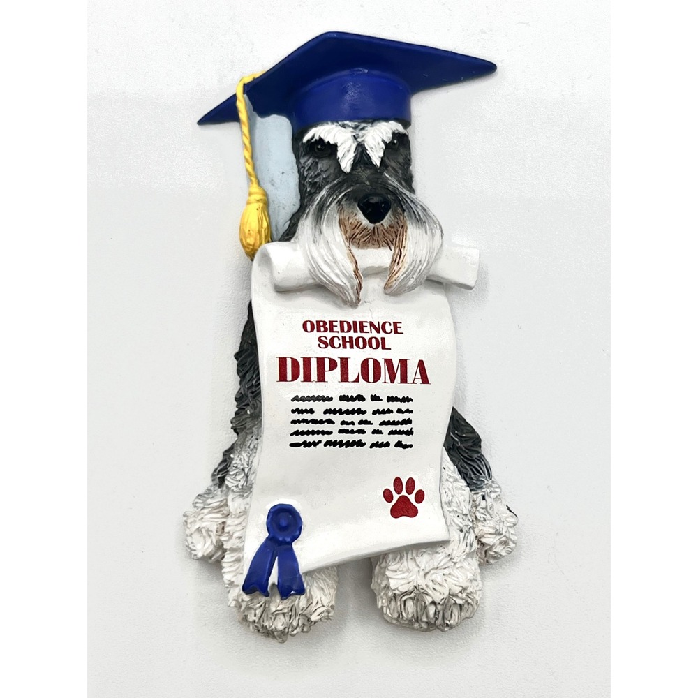 Willabee & Ward Miniature Schnauzer‎ Dog Graduation Refrigerator Magnet